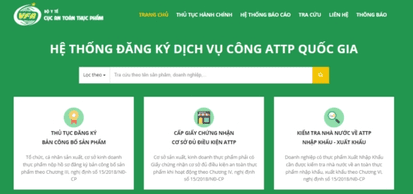 tra cứu giấy chứng nhận vệ sinh an toàn thực phẩm 1